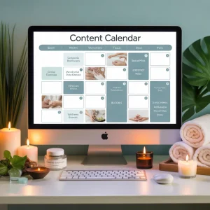 Spa Content Calendar and Posting Planner